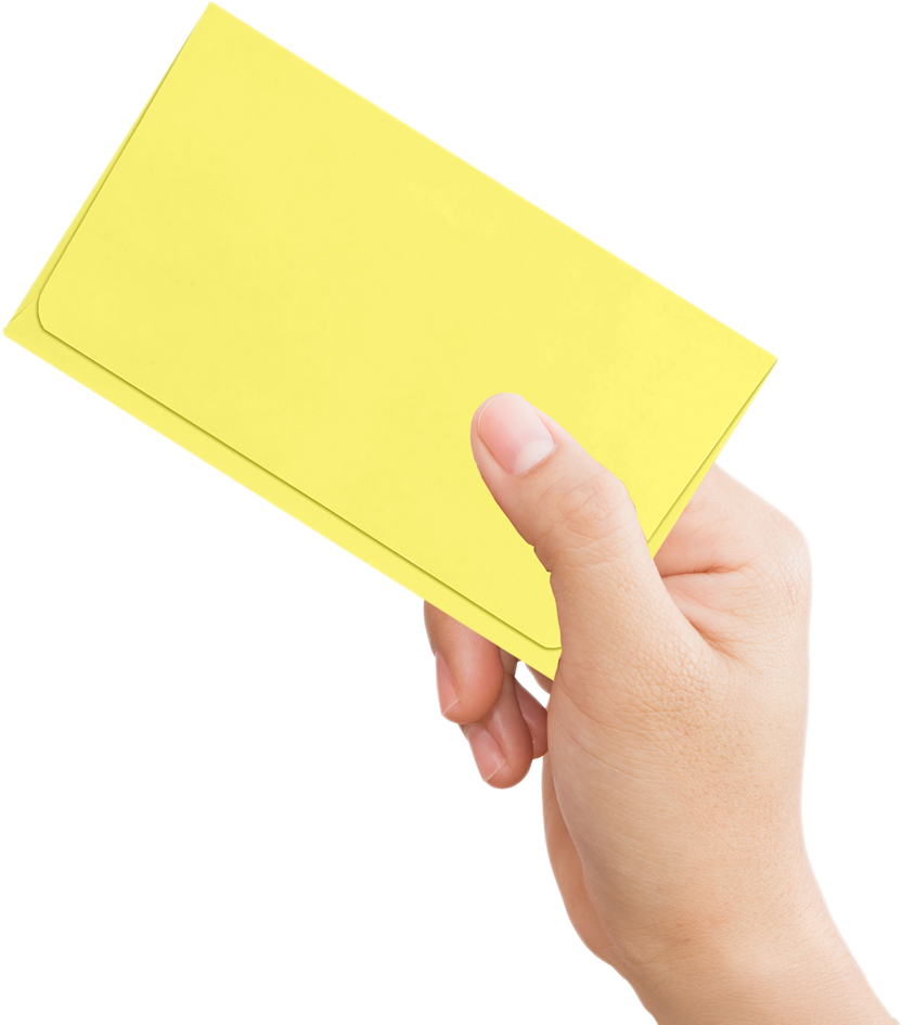 Pastel Canary Yellow 24lb Remittance Envelopes (3 1/2 x 6 Closed)