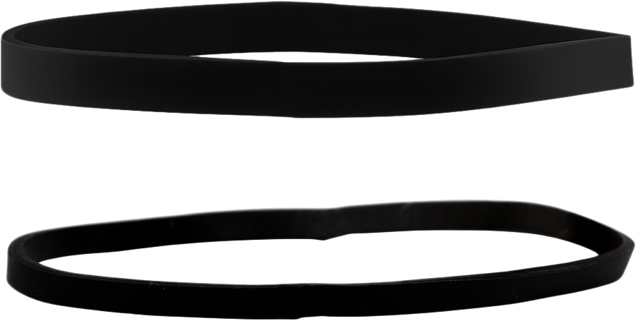 Black Size 33 & 64 Rubber Bands - 2 Packs of 100