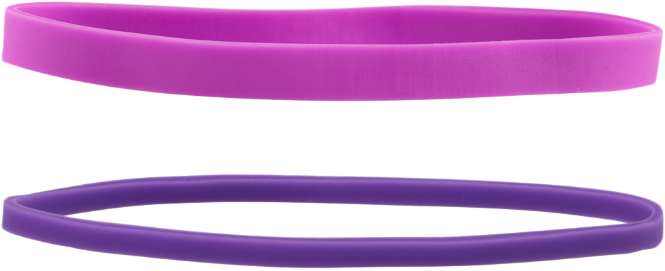 Purple Size 33 & 64 Rubber Bands - 2 Packs of 100
