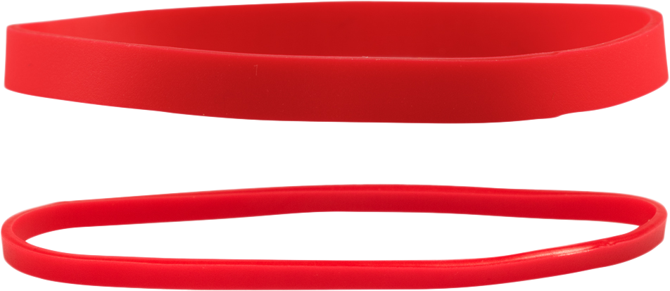 Red Size 33 & 64 Rubber Bands - 2 Packs of 100