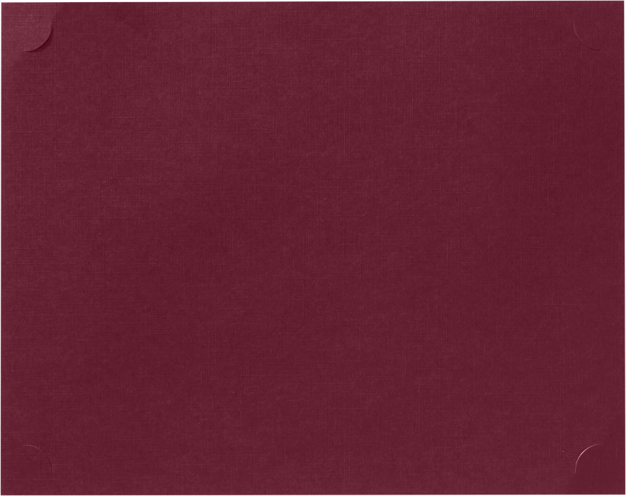 Burgundy Linen 9 1/2 x 12 Single Certificate Holders
