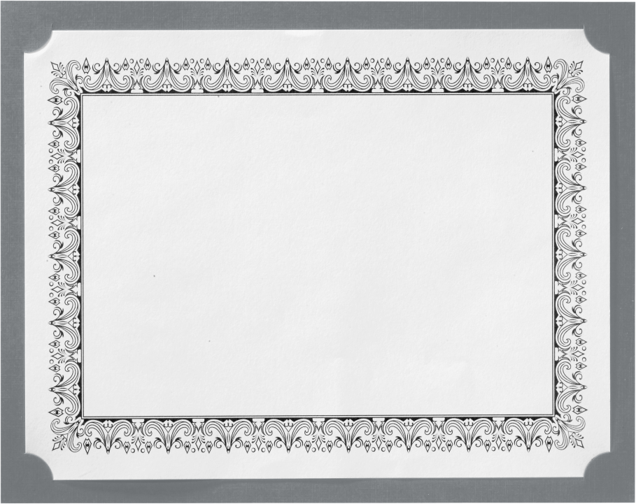 Sterling Gray Linen 9 1/2 x 12 Single Certificate Holders