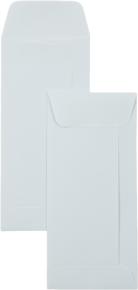 White 24lb Small Drive-In Banking Envelopes (3 1/4 x 7)