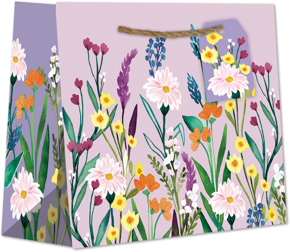 Secret Garden Easter Small Gift Bags (7 1/2 x 6 x 3)