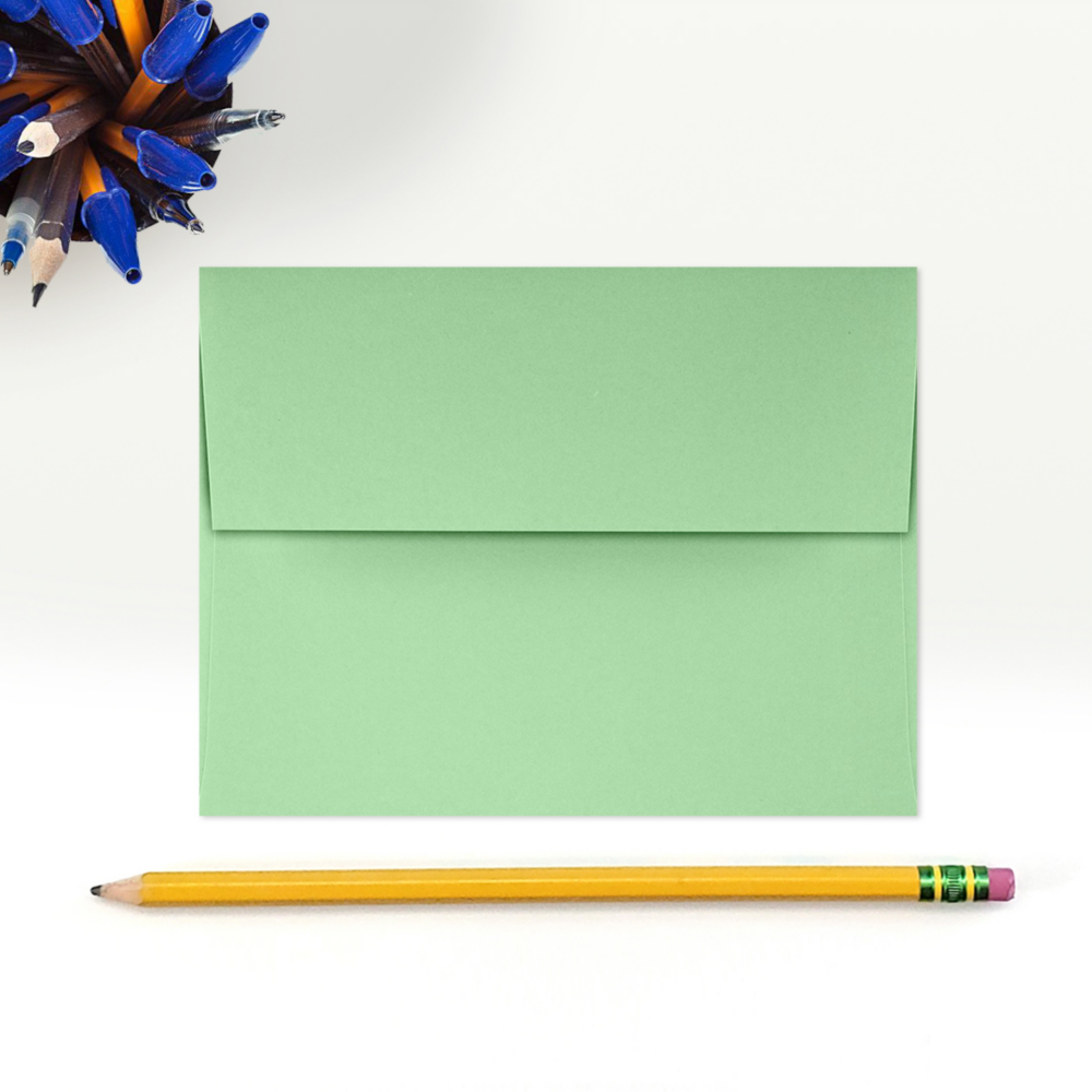 Pastel Green 24lb A2 Invitation Envelopes (4 3/8 x 5 3/4) 24lb