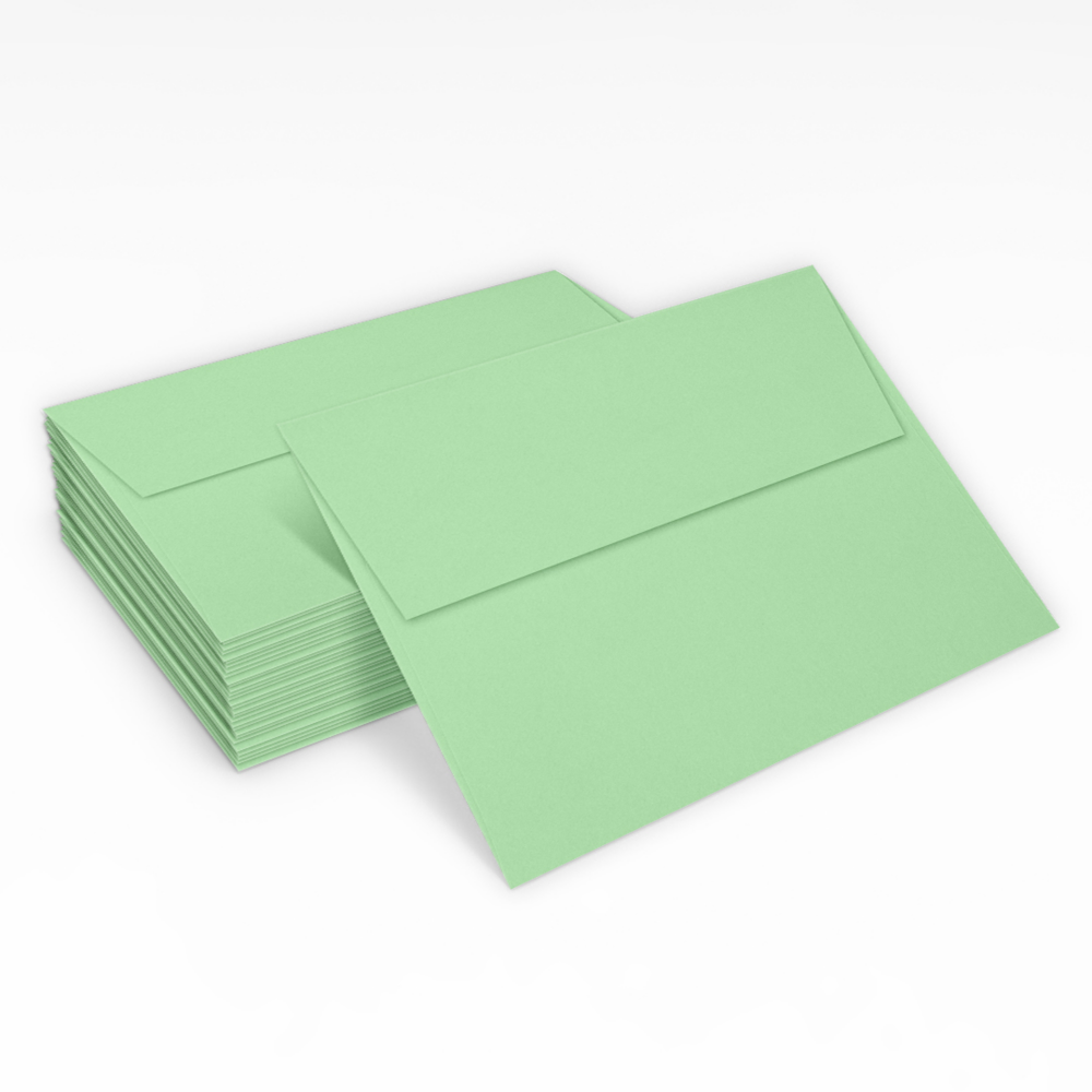 Pastel Green 24lb A7 Invitation Envelopes (5 1/4 x 7 1/4)