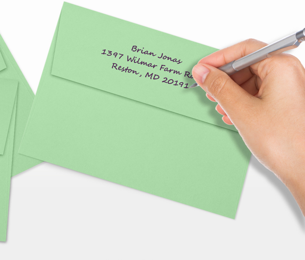 Pastel Green 24lb A7 Invitation Envelopes (5 1/4 x 7 1/4)