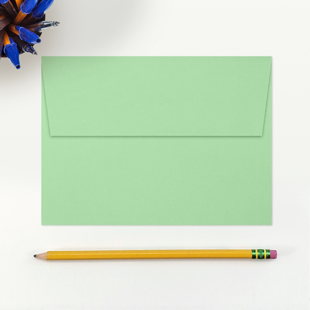 Pastel Green 24lb A7 Invitation Envelopes (5 1/4 x 7 1/4)