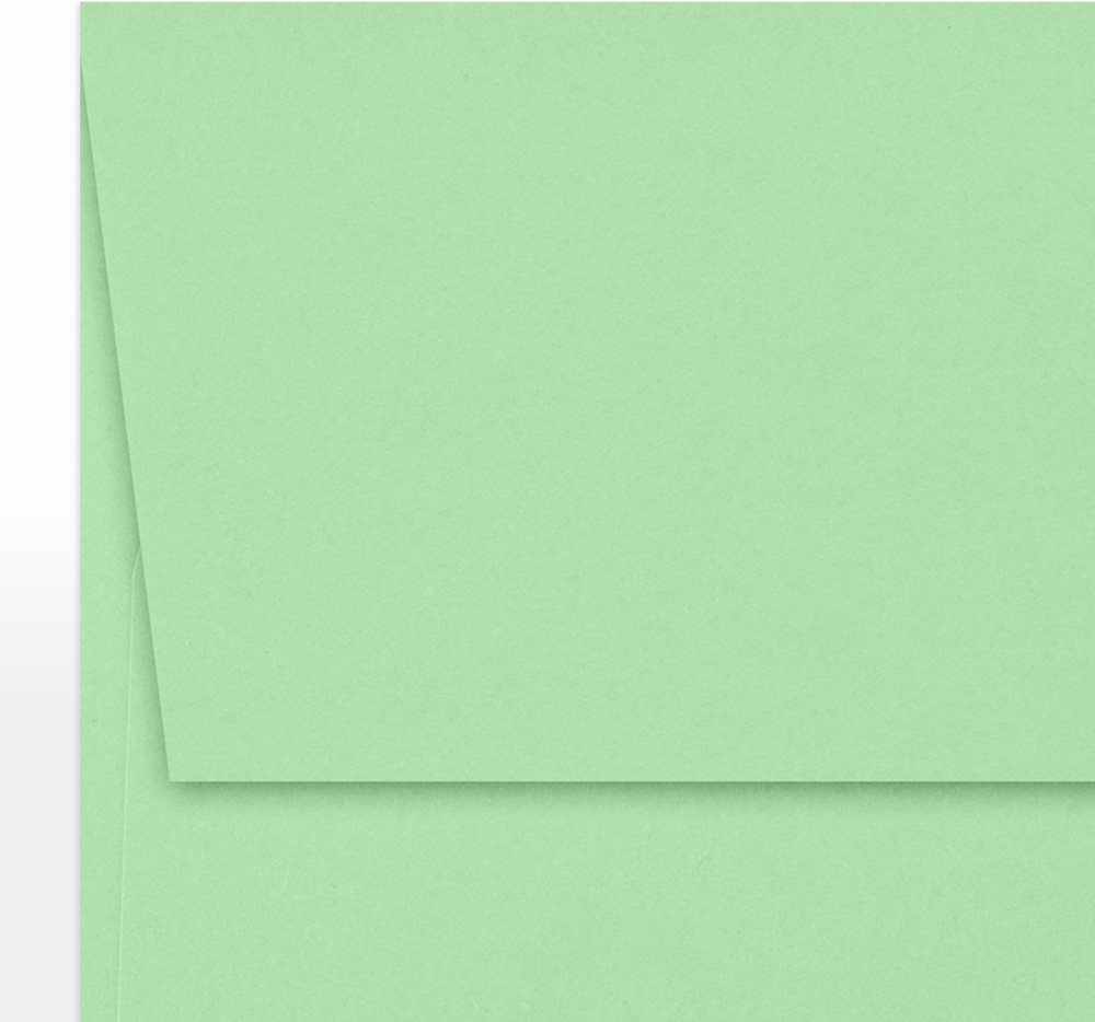 Pastel Green 24lb A7 Invitation Envelopes (5 1/4 x 7 1/4)