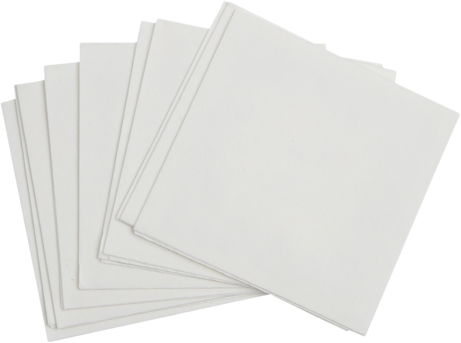 White 5 x 5 Beverage Napkins - Uncoined