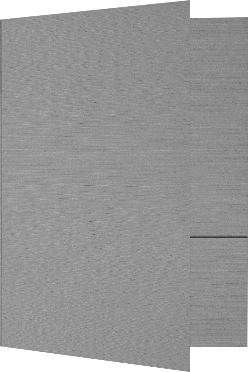 Sterling Gray Linen 6 x 9 Folders