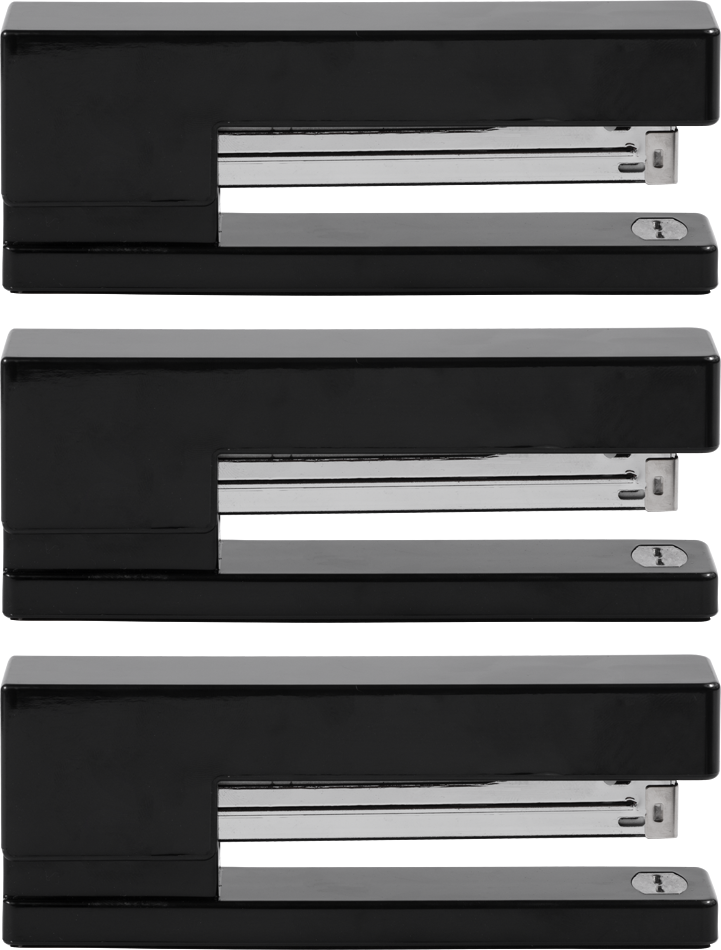 Black Stapler Set (3 Pack)