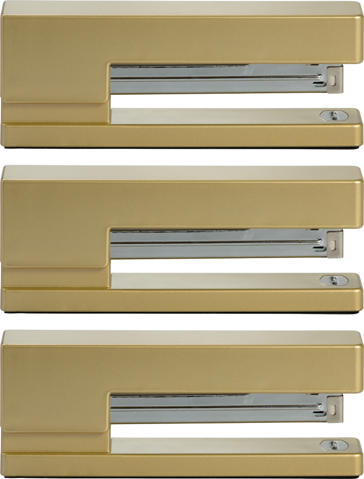 Gold Stapler Set (3 Pack)
