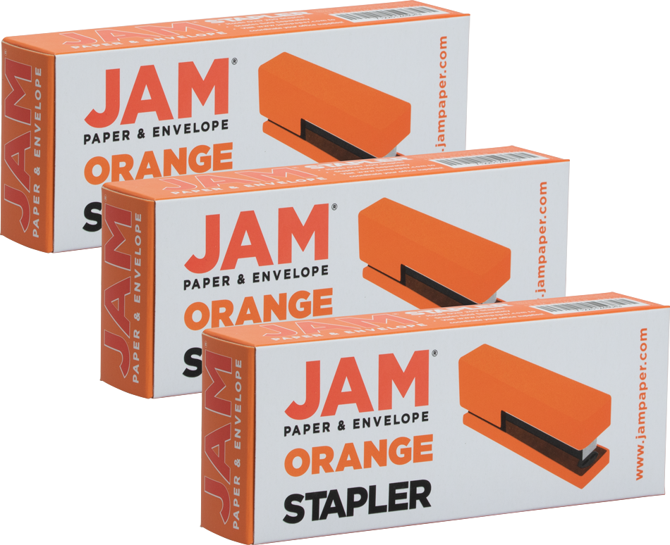 Orange Stapler Set (3 Pack)