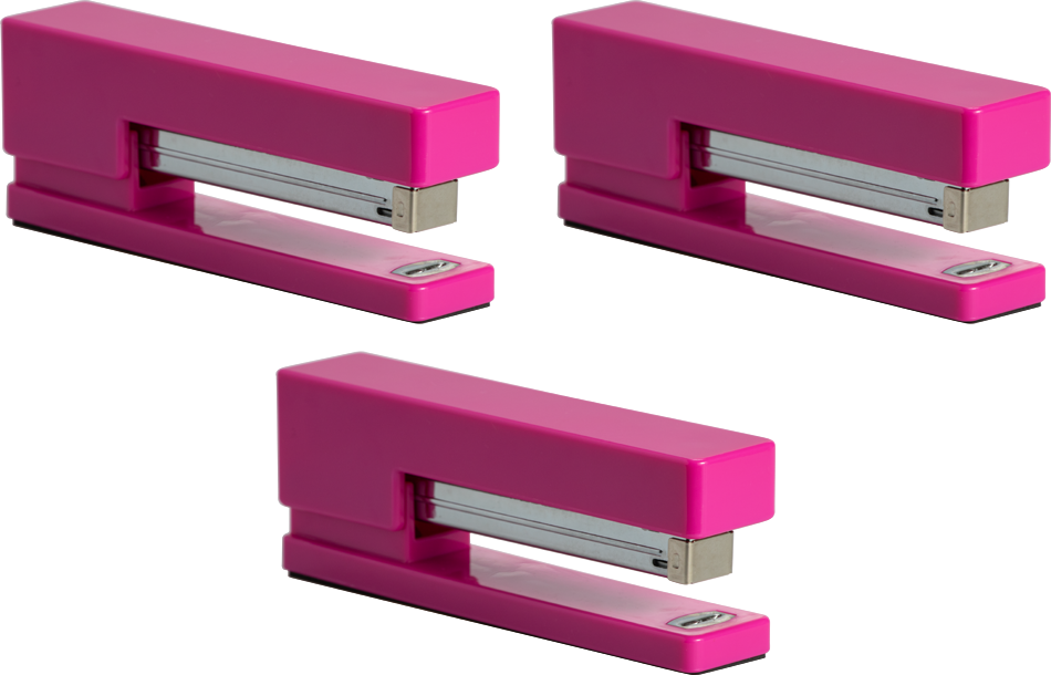 Fuchsia Stapler Set (3 Pack)