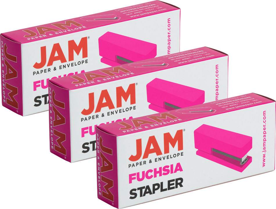 Fuchsia Stapler Set (3 Pack)