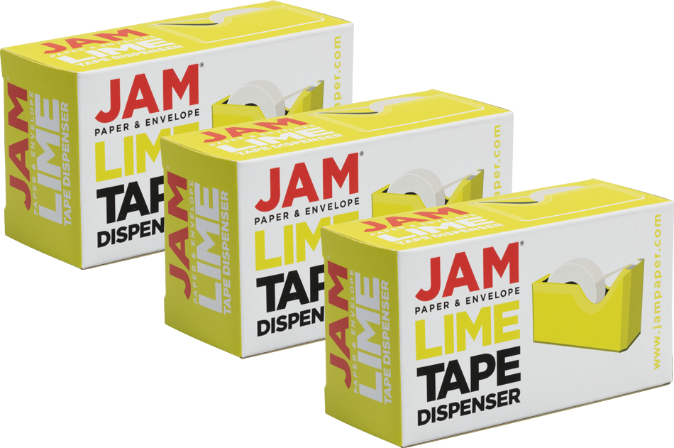 Lime Green Tape Dispenser Set (3 Pack)