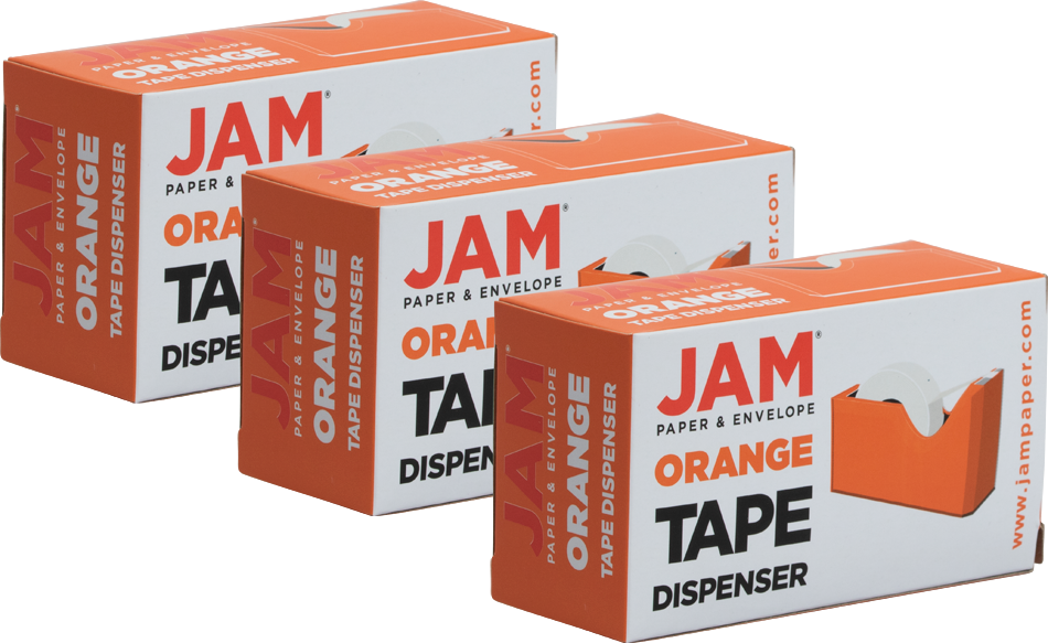 Orange Tape Dispenser Set (3 Pack)