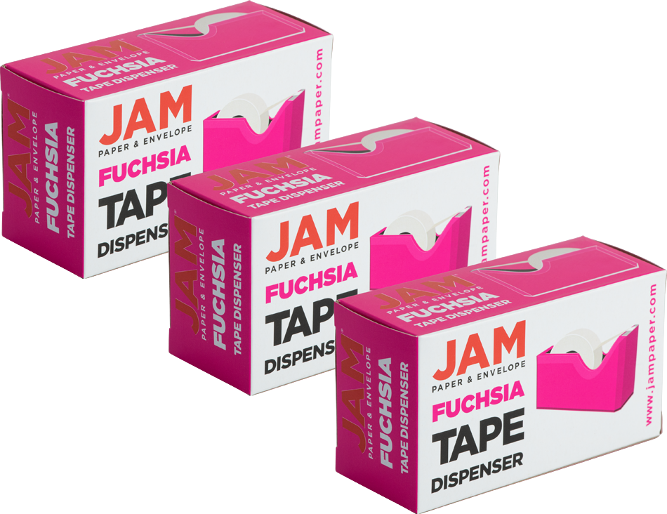 Fuchsia Tape Dispenser Set (3 Pack)