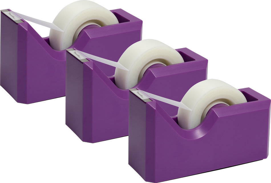 Purple Tape Dispenser Set (3 Pack)