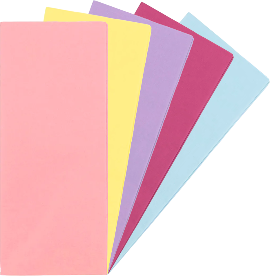 Fashion Assorted Tissue Paper (20 x 26) 5 Packs of 10 Sheets (50 Total Sheets)