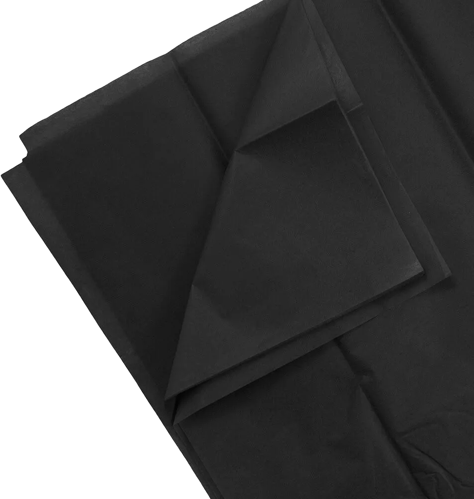 Black Tissue Paper (20 x 26) 10 Packs of 10 Sheets (100 Total Sheets)
