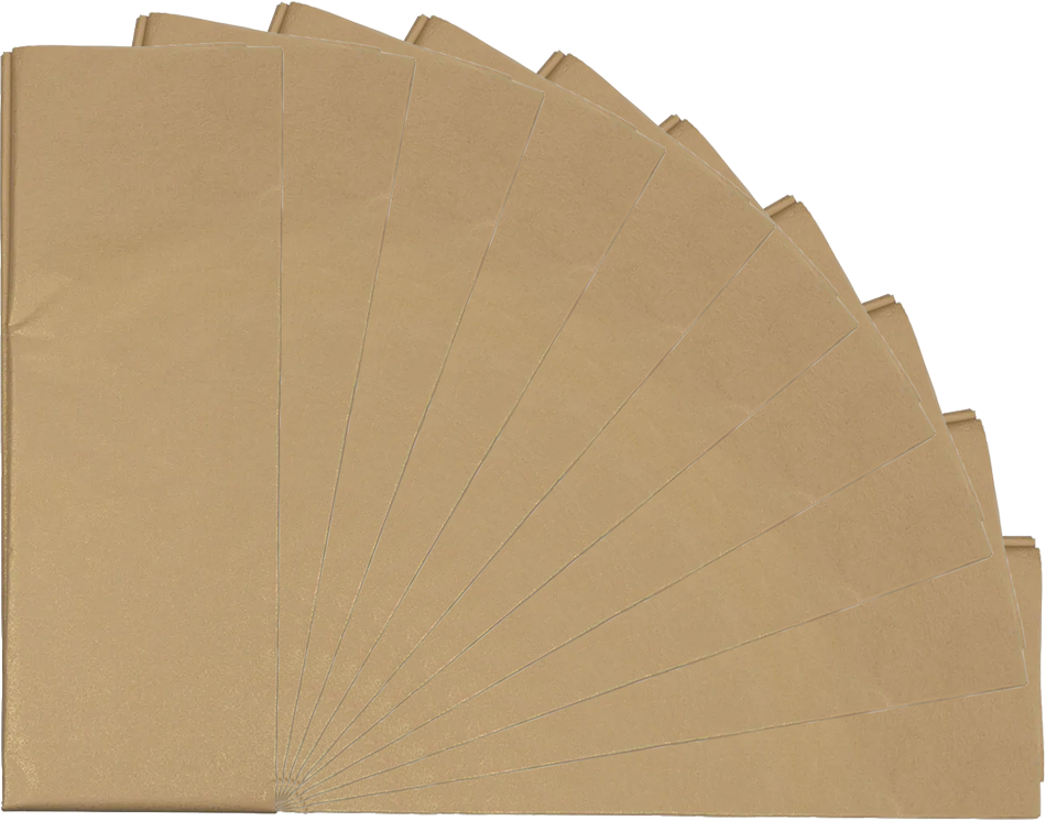 Gold Tissue Paper (20 x 26) 10 Packs of 10 Sheets (100 Total Sheets)