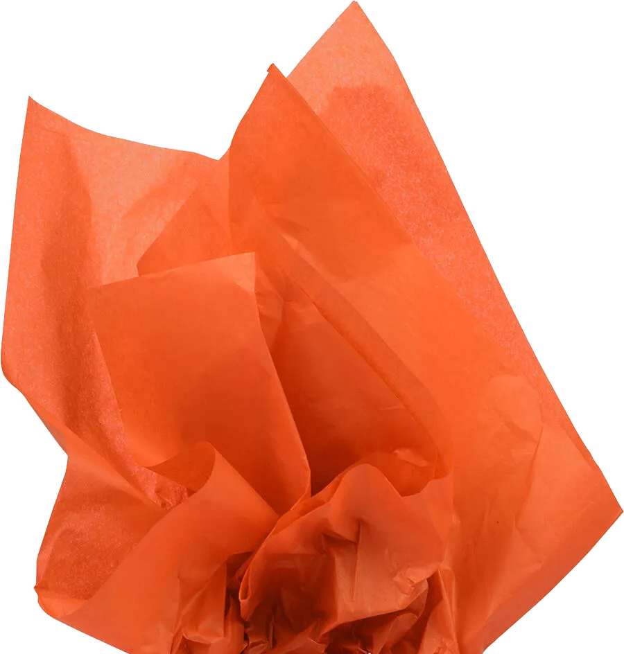 Orange Tissue Paper (20 x 26) 10 Packs of 10 Sheets (100 Total Sheets)
