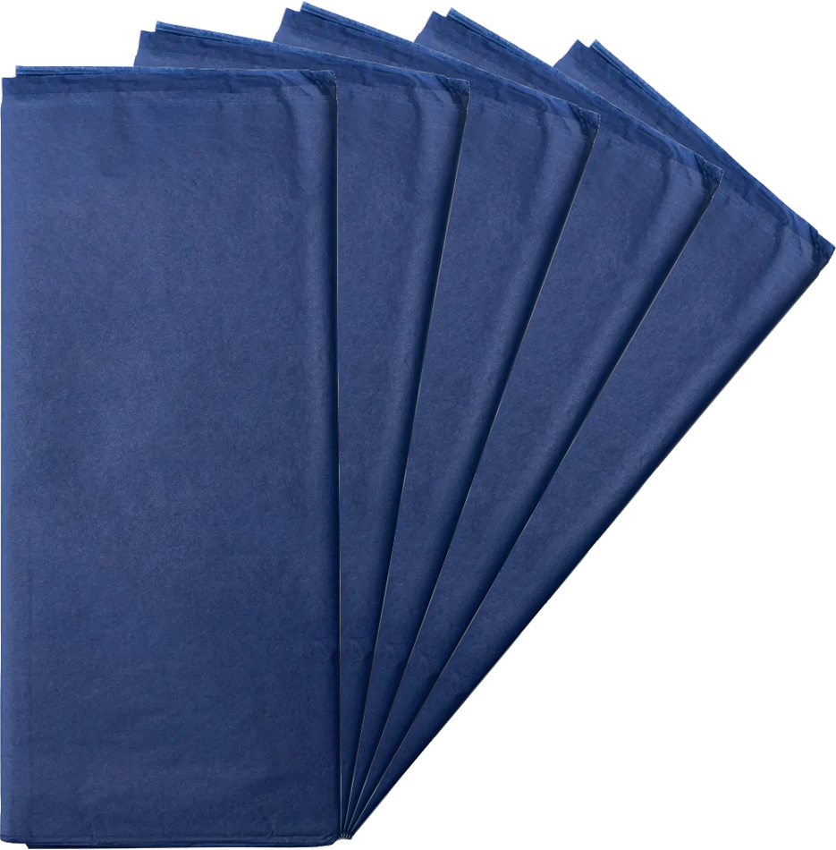 Presidential Blue Tissue Paper (20 x 26) 5 Packs of 10 Sheets (50 Total Sheets)