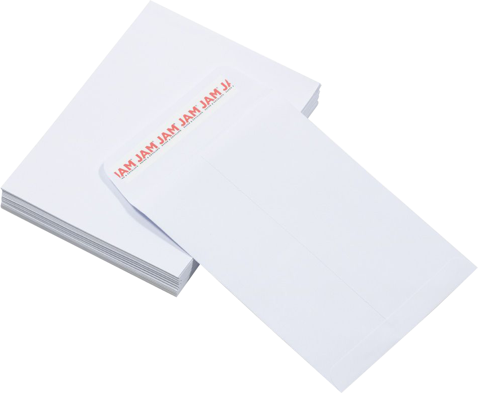 White 28lb 5 1/2 x 7 1/2 Open End Envelopes with Peel & Seal