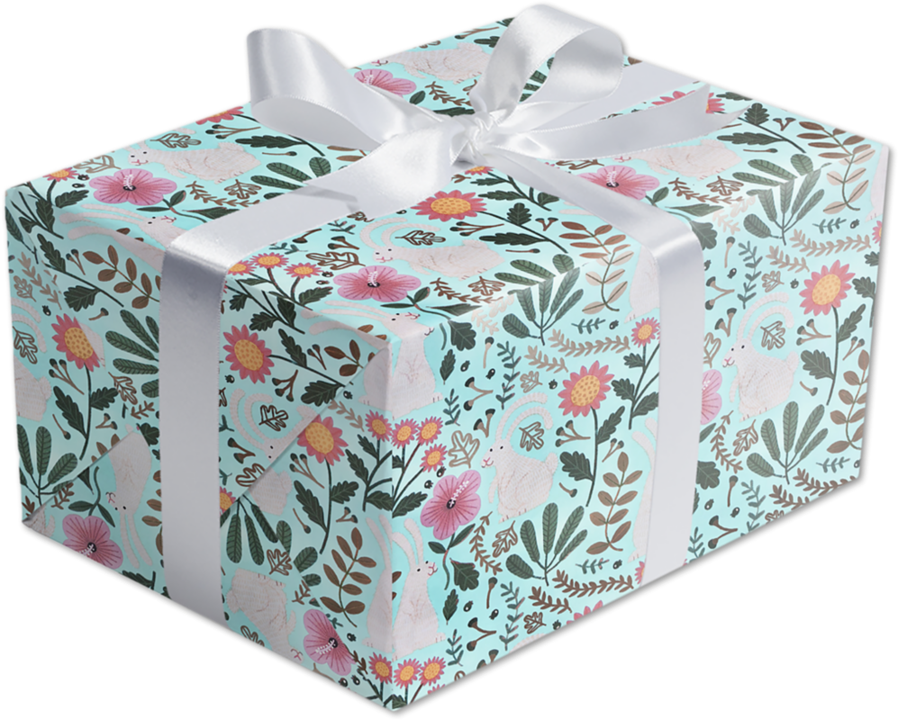 Bunny Rabbits Wrapping Paper (12.5 Sq Ft)