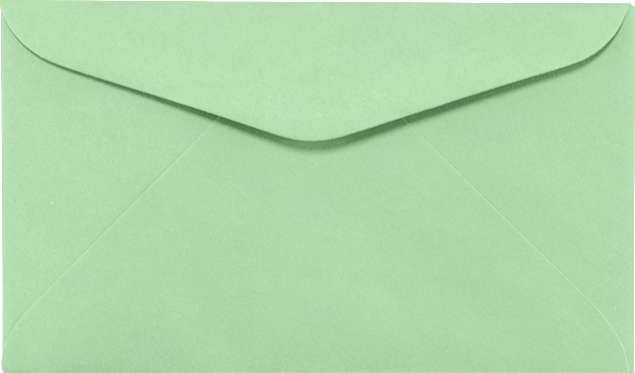 Pastel Green 24lb #6 1/4 Regular Envelopes (3 1/2 x 6)