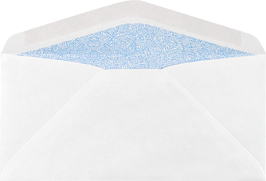 White with Security Tint 24lb #7 Regular Envelopes (3 3/4 x 6 3/4)