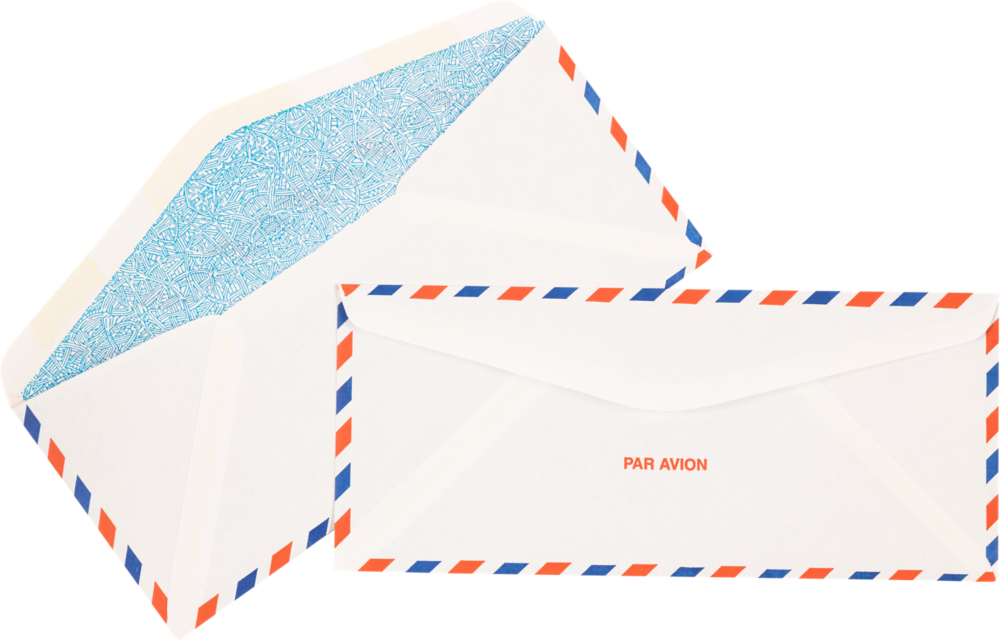 Airmail with Security Tint 24lb #10 Regular Envelopes (4 1/8 x 9 1/2)