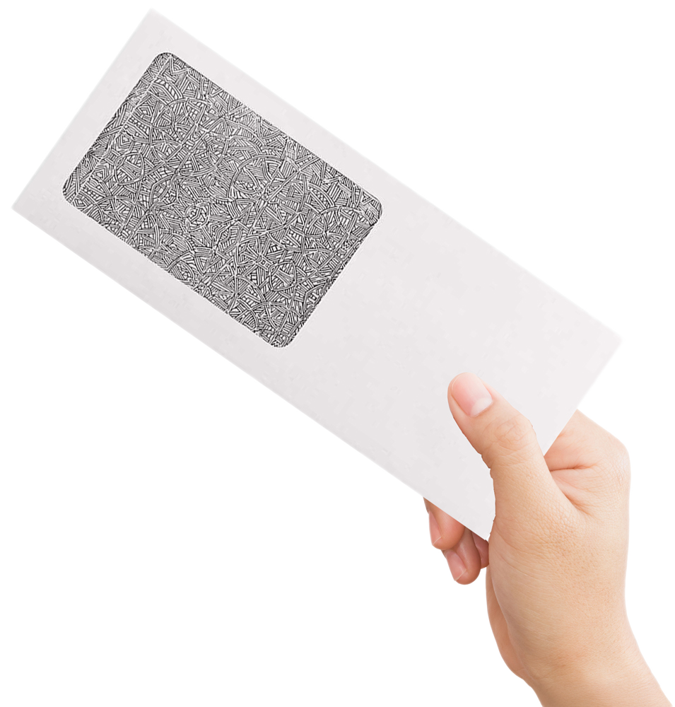 White with Security Tint 24lb #10 All Purpose Window (4 1/8 x 9 1/2)