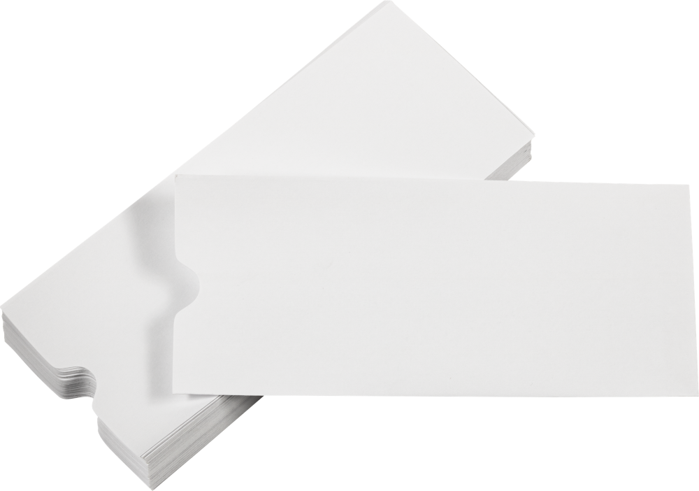 White 28lb #10 Policy Envelopes (4 1/8 x 9 1/2) with Thumbcut