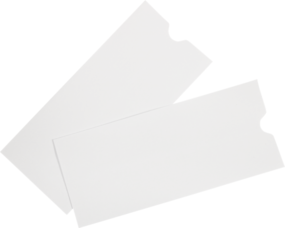 White 28lb #10 Policy Envelopes (4 1/8 x 9 1/2) with Thumbcut