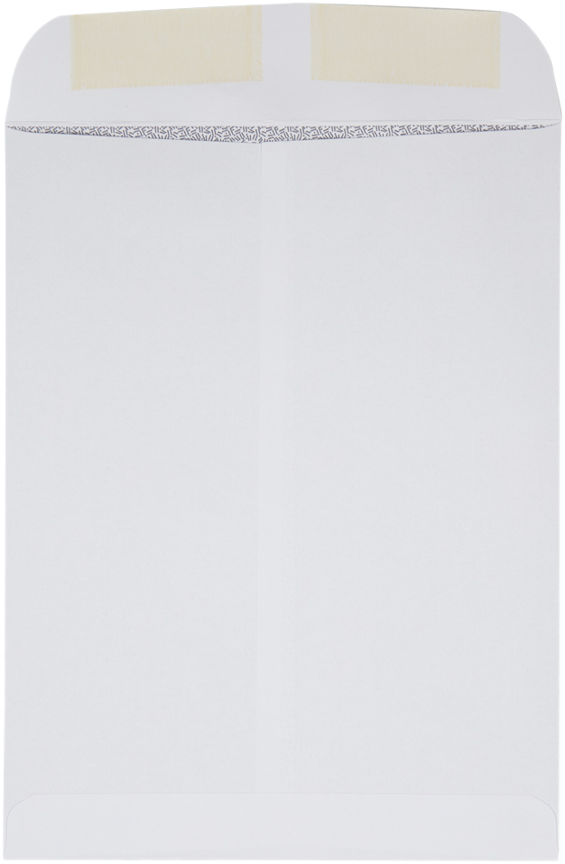 White with Security Tint 28lb 9 x 12 Open End Envelopes