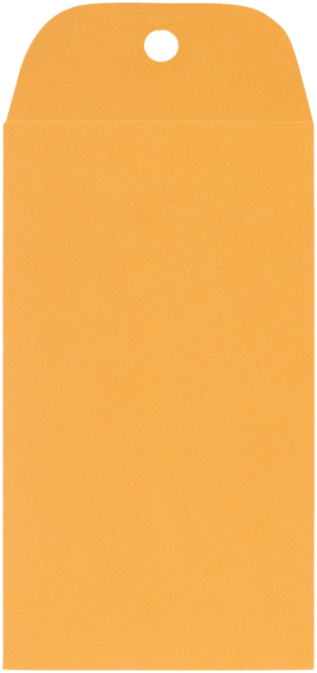 Brown Kraft 32lb #5 1/2 Coin Envelopes (3 1/8 x 5 1/2) with Clasp
