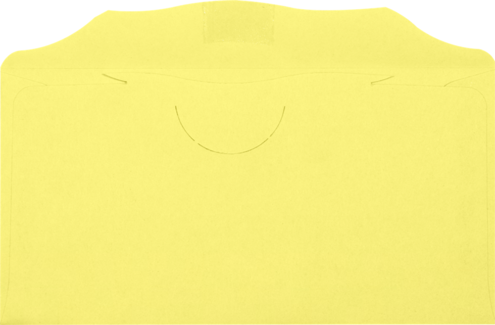 Pastel Canary Yellow 24lb 3 1/8 x 6 1/4 Offering Envelopes