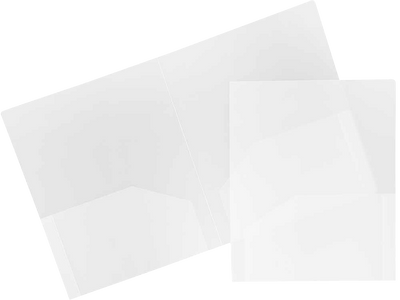 Clear 9 x 12 Plastic Heavy Duty Folders