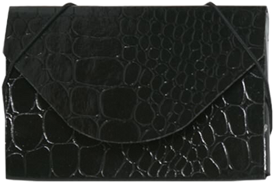 Black Alligator Texture Business Card Case - 20 Card Capacity