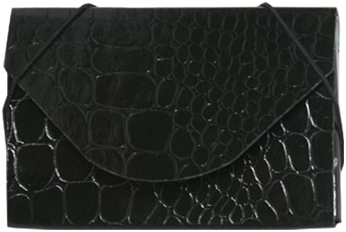 Black Alligator Texture Business Card Case - 20 Card Capacity