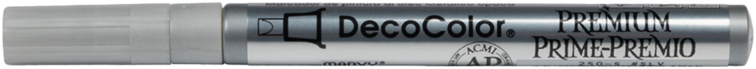 Silver Opaque Leafing Tip Paint Markers