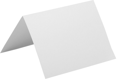 White 65lb A6 Foldover Cards (4 5/8 x 6 1/4)