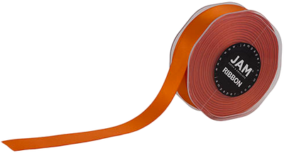 Orange Satin 7/8 Inch x 25 Yards Ribbon