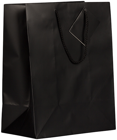 Black Large Matte Gift Bags (10 x 13 x 5)