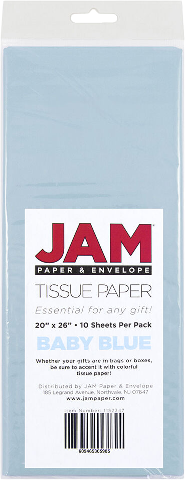 Baby Blue Tissue Paper (20 x 26) - 10 Sheets