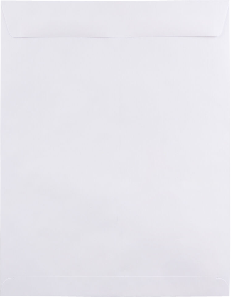 White 28lb 12 x 15 1/2 Open End Envelopes