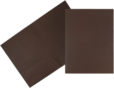Chocolate Brown Linen 9 x 12 Folders